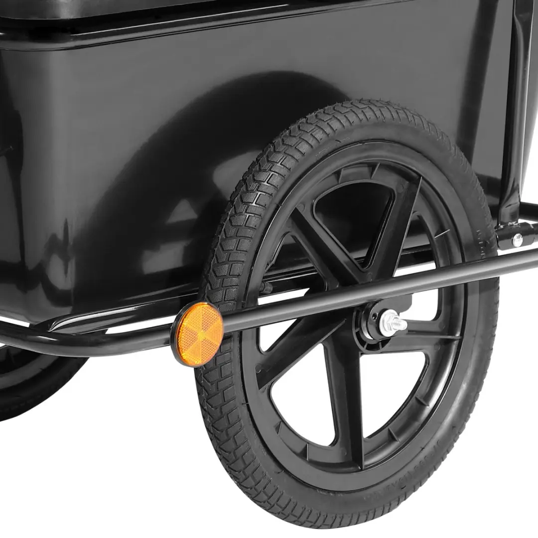 Monzana Fietskar Aanhanger 90L - Zwart