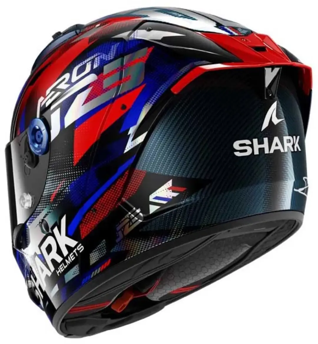 Shark Aeron Zarco GP DE France Helm - S Carbon Blue Chrom