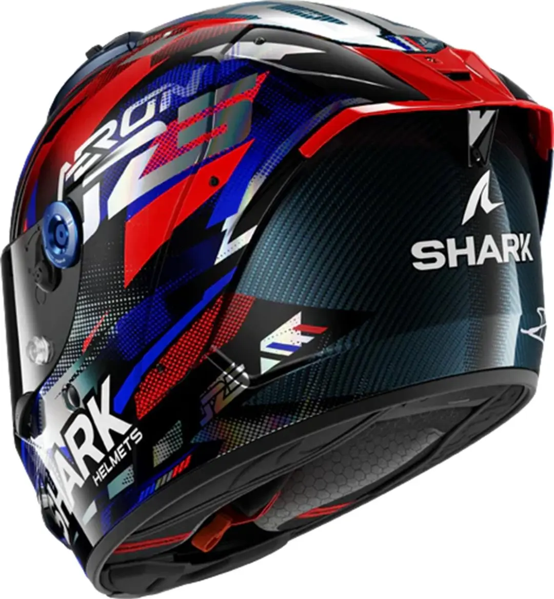 Shark Aeron Zarco GP DE France Helm - S Carbon Blue Chrom