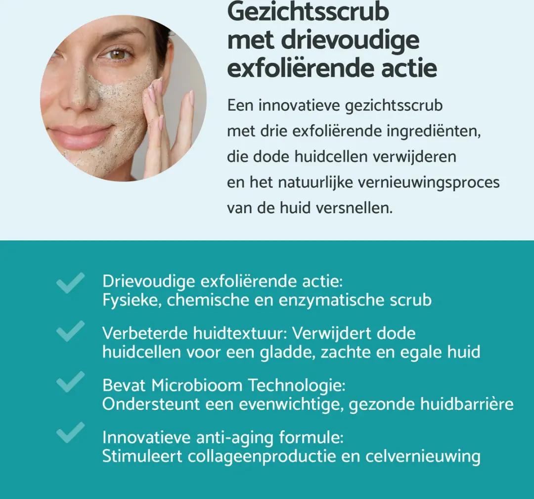 Remescar Anti-Aging Gezichtsscrub 75ml - Microbiome Technologie