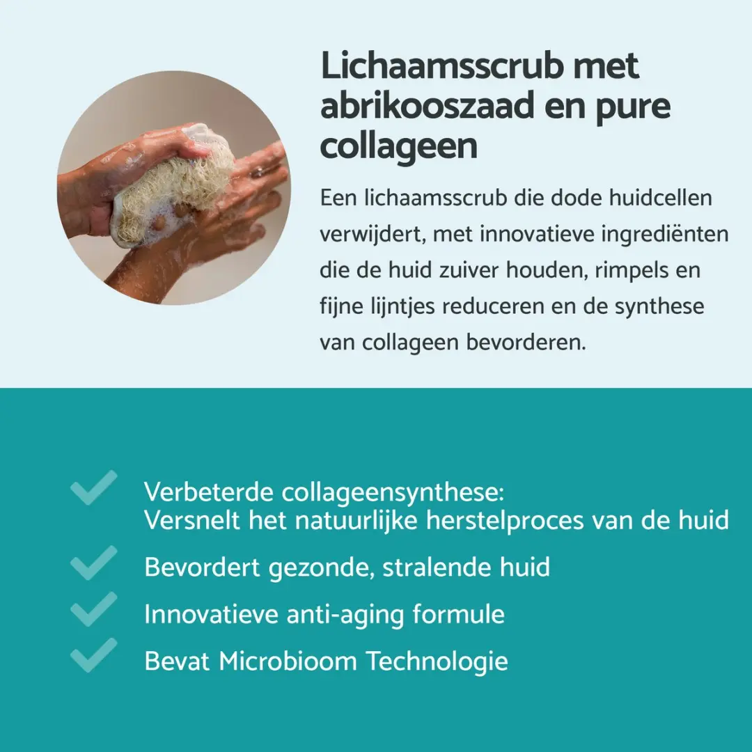 Remescar Collageen Scrub Lichaam 200ml - Microbiome Technologie
