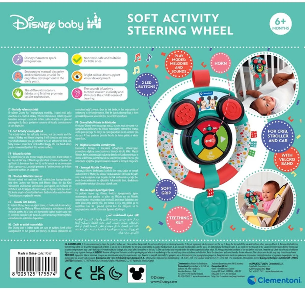 Clementoni Disney Mickey Mouse Auto Speelgoed - Multicolor