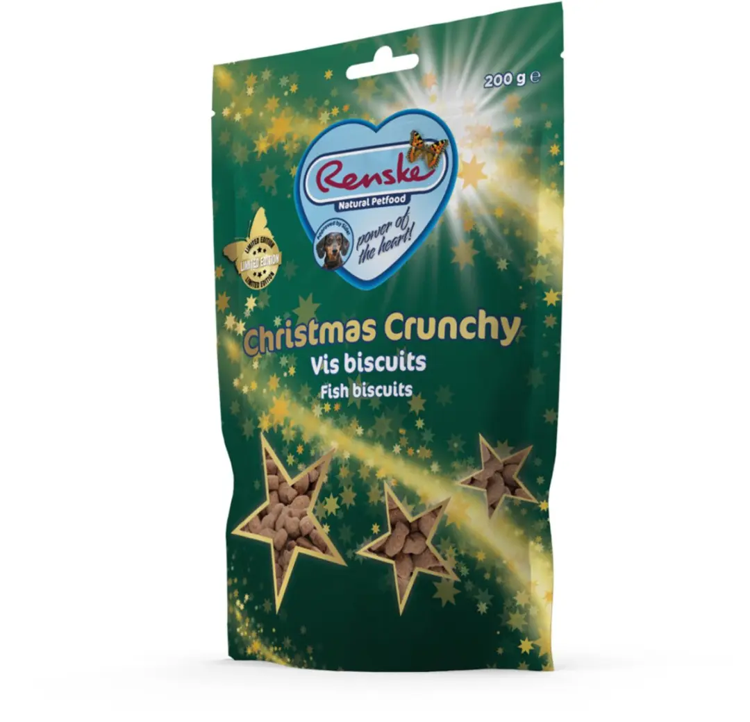 Renske Kerst Crunchy Hondensnack Zalm & Witvis & Forel