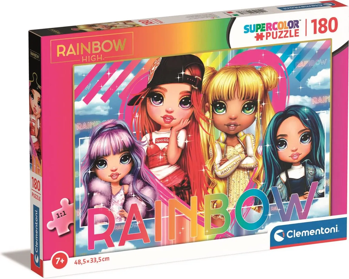 Clementoni Rainbow High Puzzel 180 Stuks
