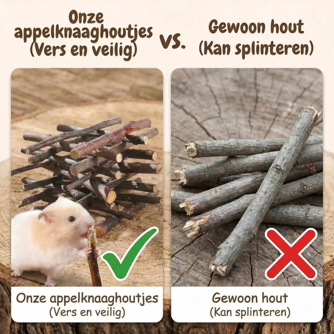 ECTEATOY Knaaghout Appeltakjes 100g - afbeelding 3 van 6