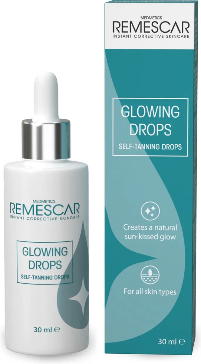 Remescar Glowing Drops Zelfbruiner Gezicht 30ml