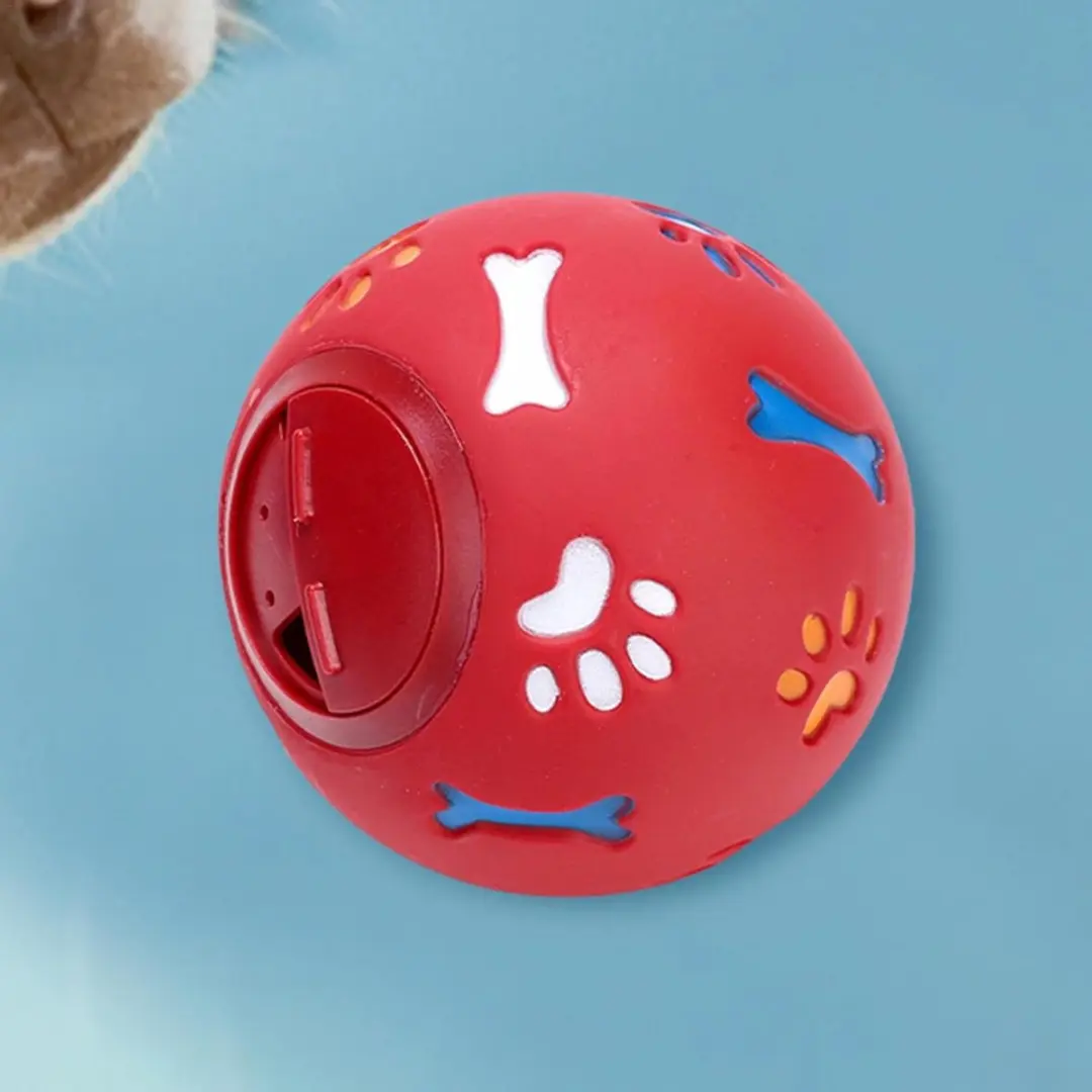 ECTEATOY Snackbal Honden Voederdispenser - Rood - afbeelding 4 van 6