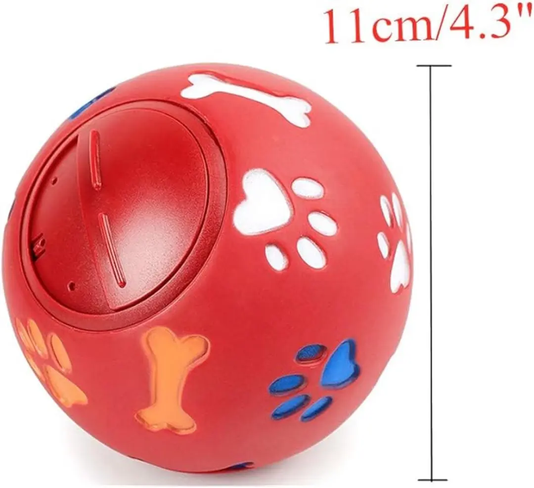 ECTEATOY Snackbal Honden Voederdispenser - Rood - afbeelding 5 van 6