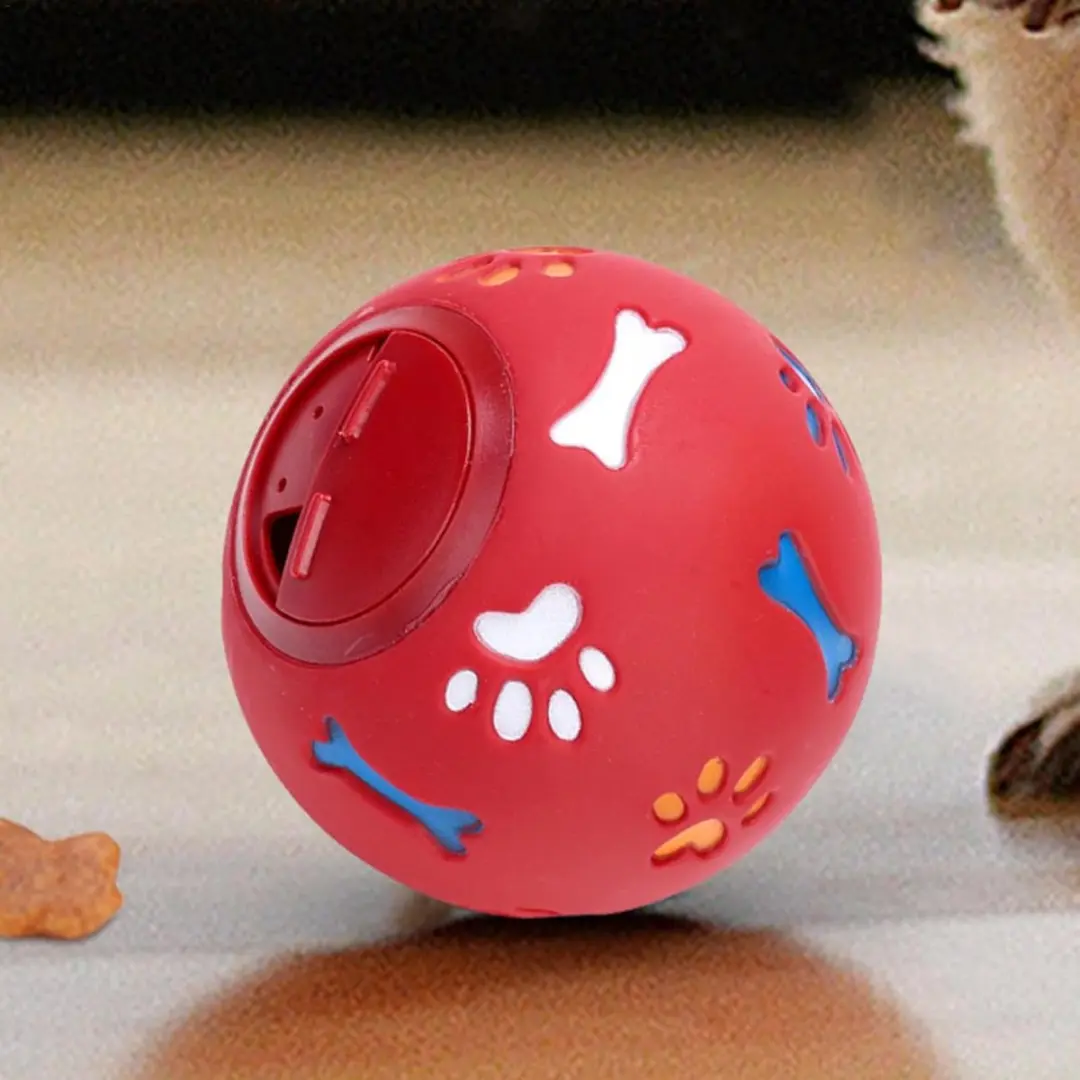 ECTEATOY Snackbal Honden Voederdispenser - Rood - afbeelding 3 van 6