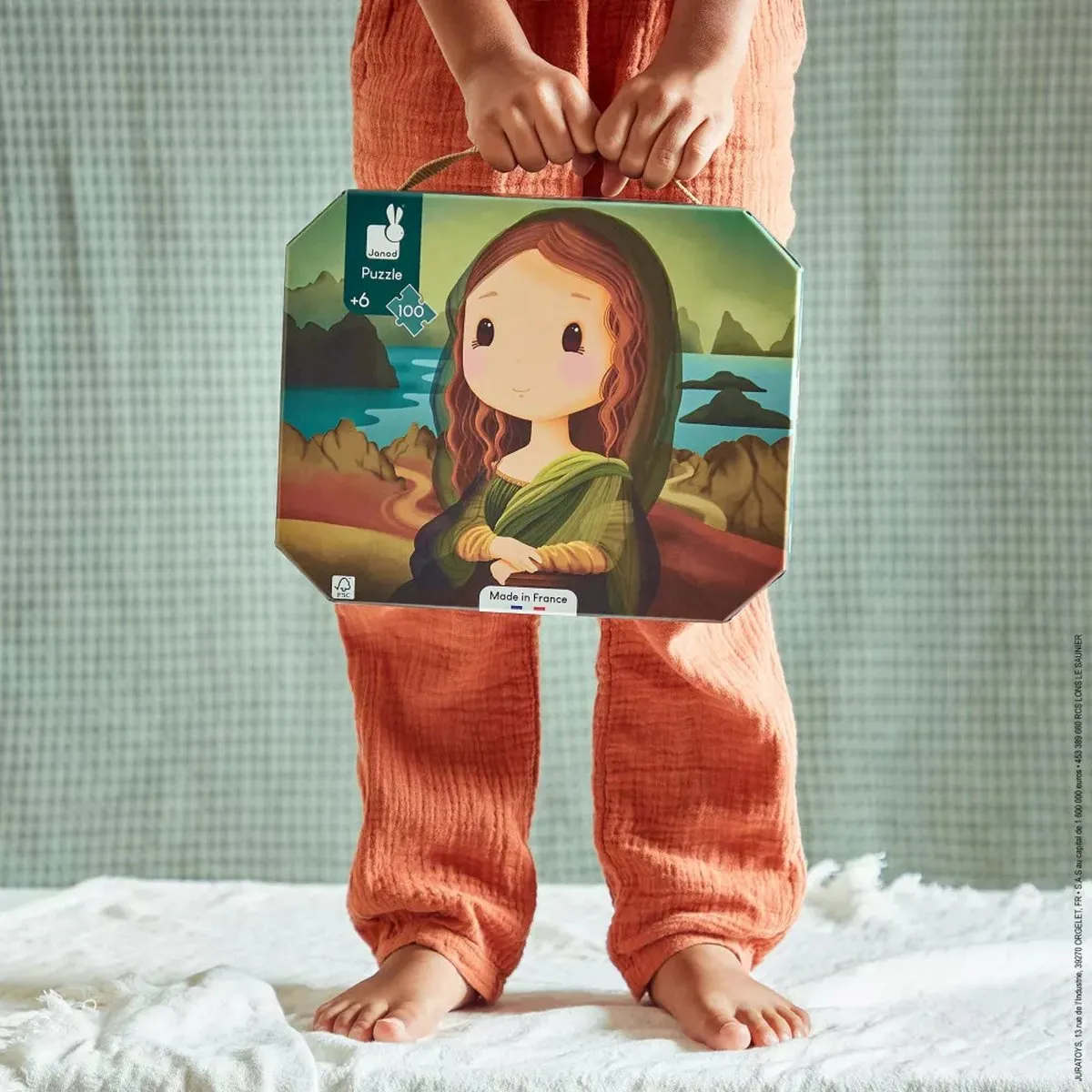 Janod Puzzel Mona Lisa 100 Stukjes - In Koffer