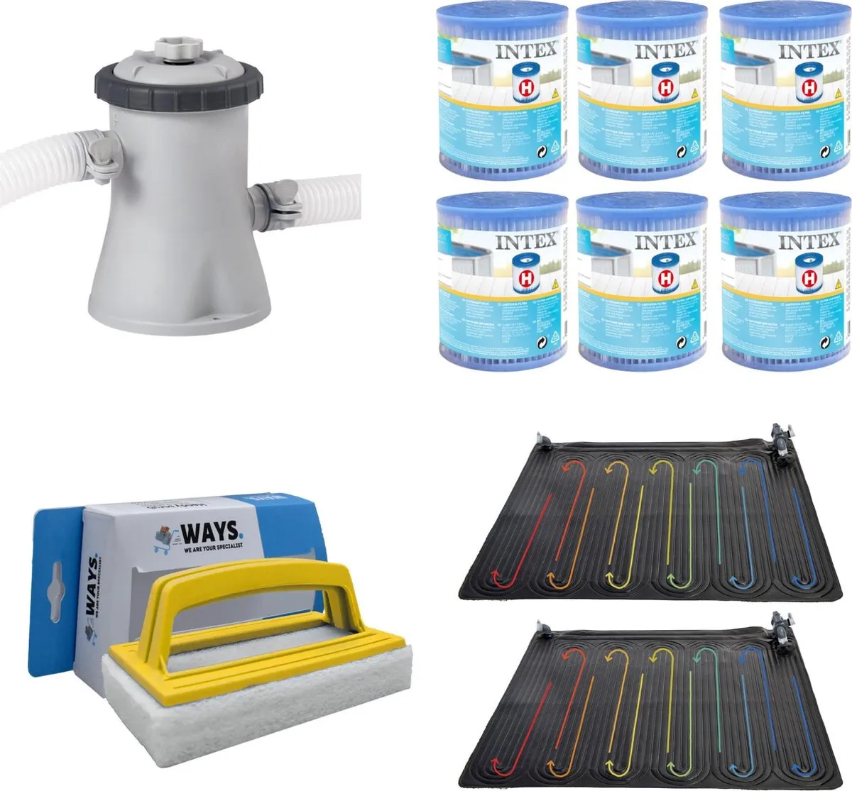 Intex WAYS GKD Zwembad Verwarming & Filterpomp 1250L/u
