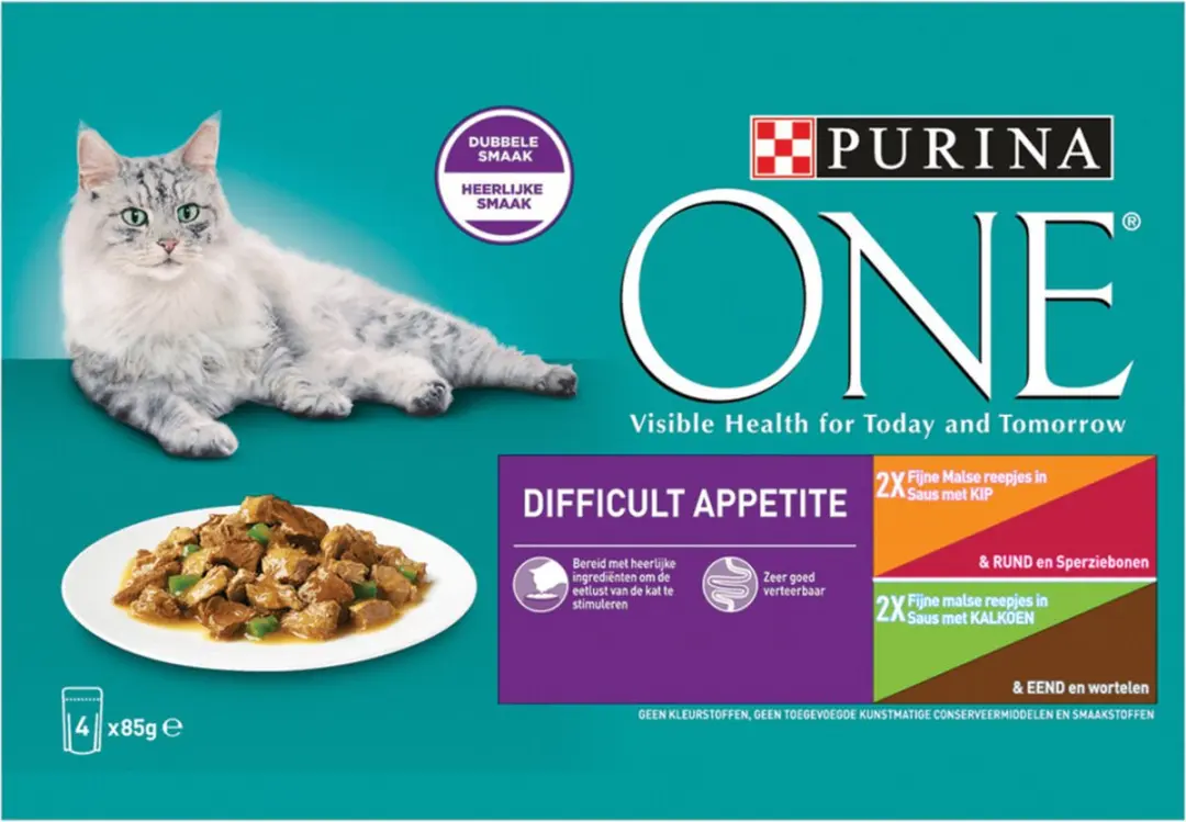 Purina ONE Adult Kip Pouch - 4x85g