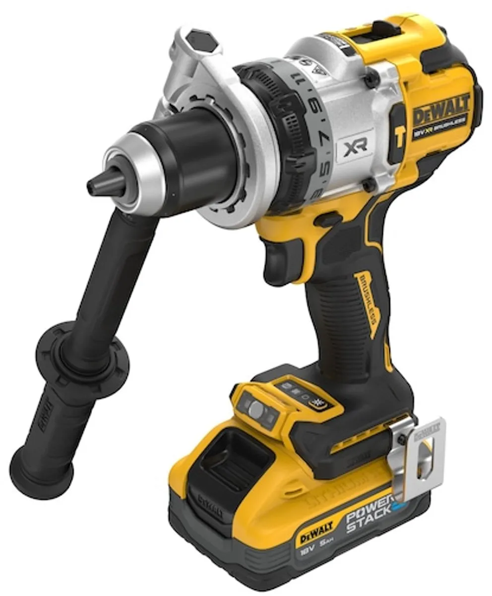 DeWalt DCD1007H2T Klop-/Schroefboormachine 18V - 2x Accu - 13mm Metselwerk