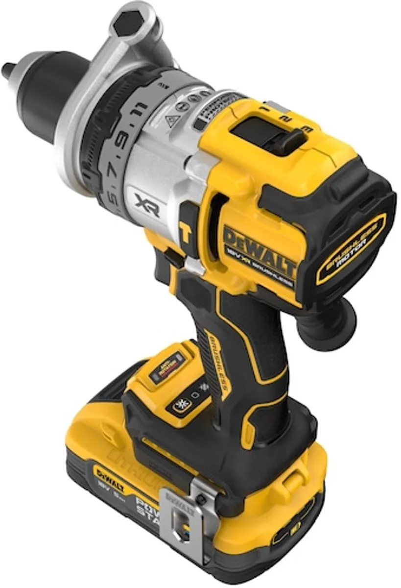 DeWalt DCD1007H2T Klop-/Schroefboormachine 18V - 2x Accu - 13mm Metselwerk