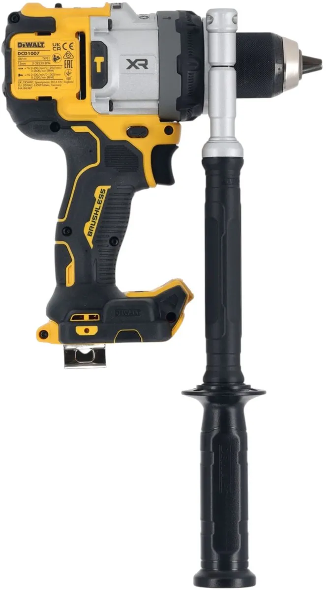 DeWalt DCD1007H2T Klop-/Schroefboormachine 18V - 2x Accu - 13mm Metselwerk - afbeelding 6 van 6