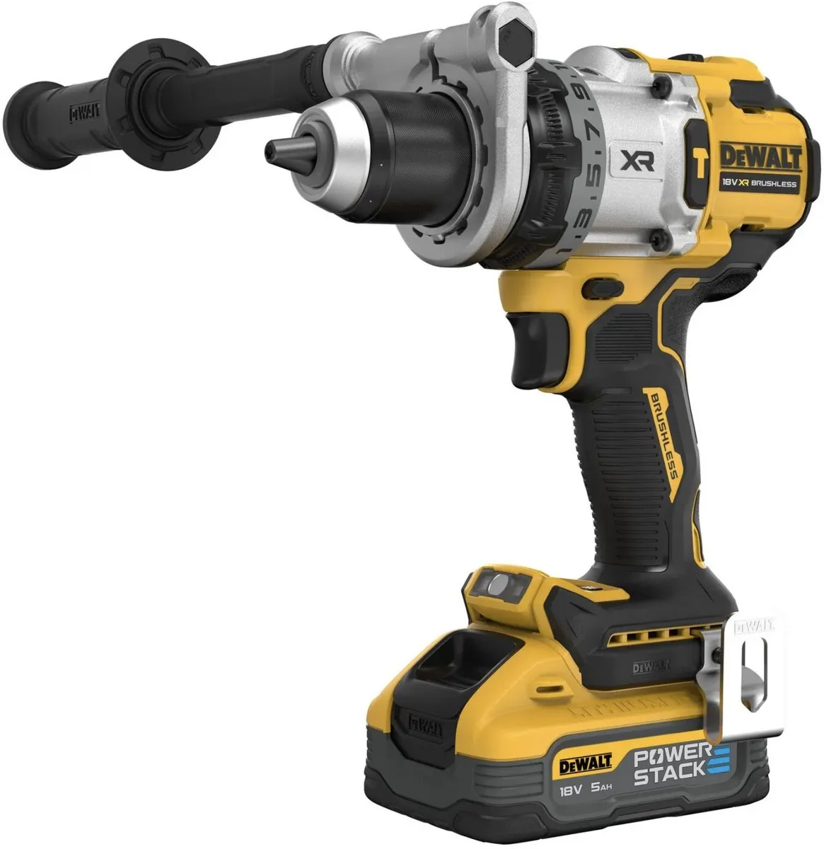 DeWalt DCD1007H2T Klop-/Schroefboormachine 18V - 2x Accu - 13mm Metselwerk