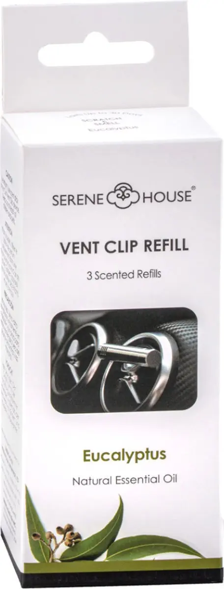 Serene House Autoparfum Clipnavulling Eucalyptus