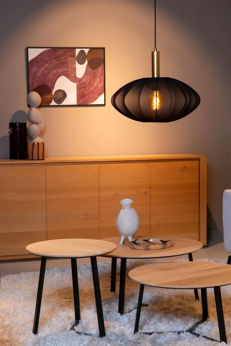 Lucide Corina Hanglamp Ø50cm - 1xE27 - Zwart