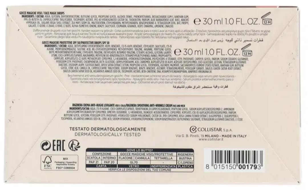 Collistar Magic Drops Face Routine Set - 60ml (2x30ml)