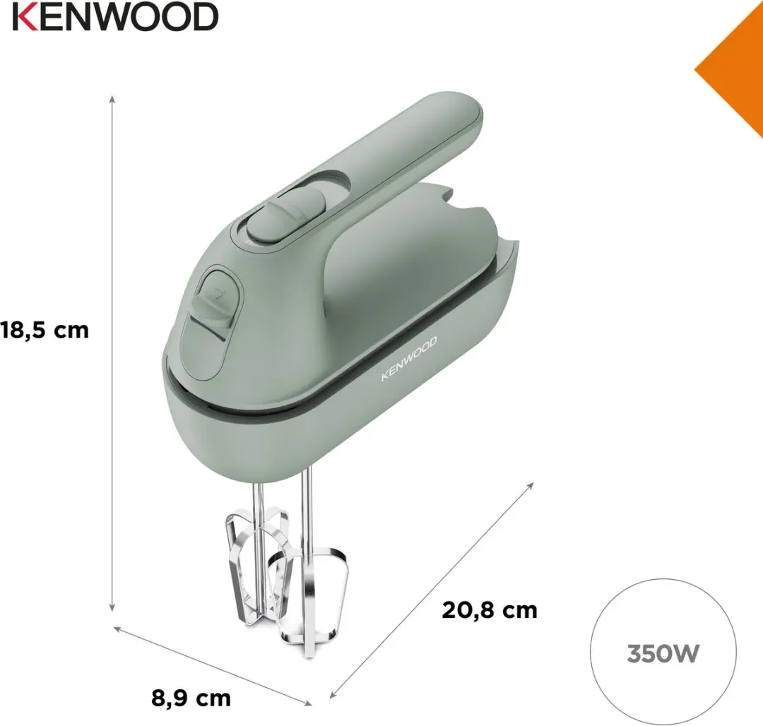 Kenwood Quickmix GO HMP40.000GR Handmixer - 350W - Groen