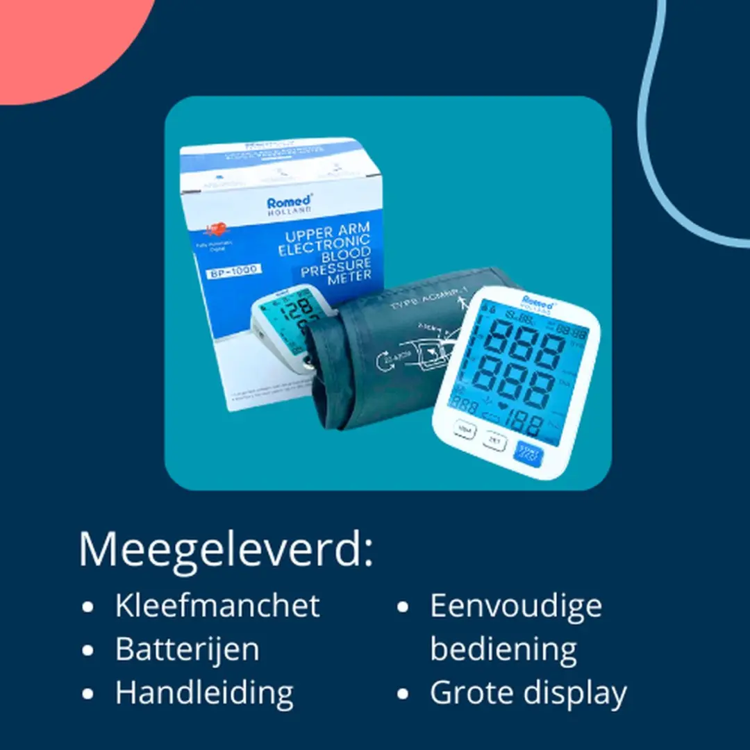 Romed Digitale Bloeddrukmeter 205AV - Bovenarm - Wit