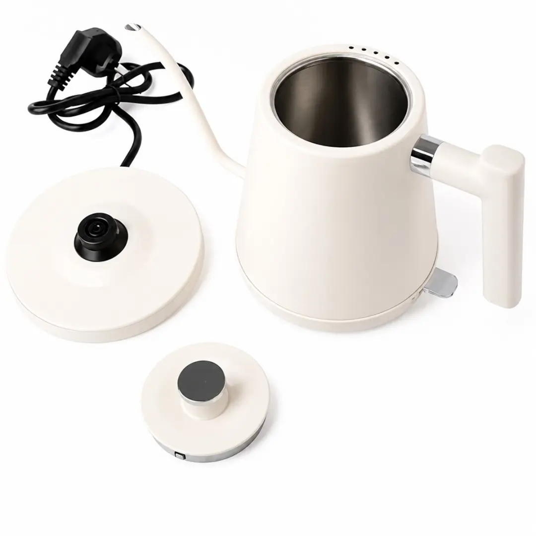 ECTEATOY Elektrische Waterkoker Zwanenhals 0.8L - Beige