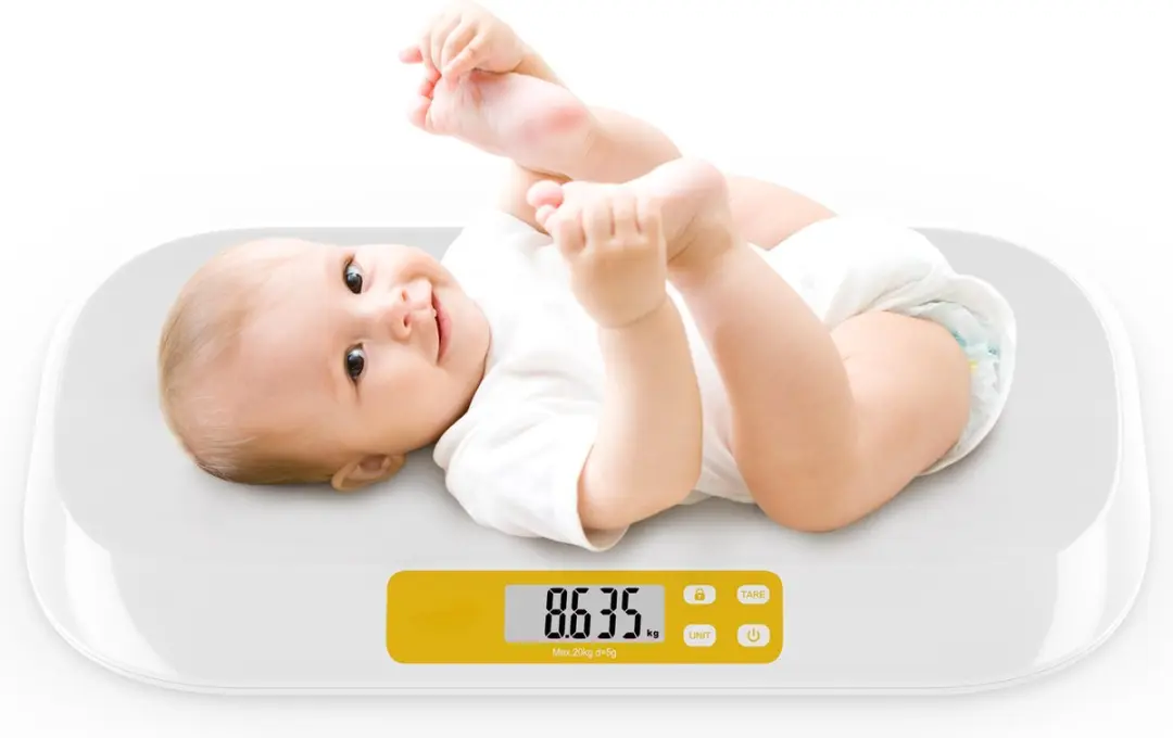Romed BS003 Digitale Babyweegschaal - 20 kg - Wit/Oranje - afbeelding 2 van 5