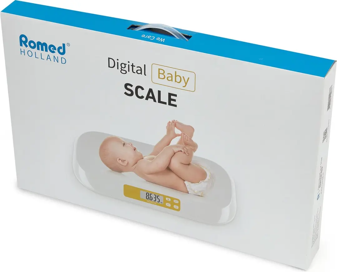 Romed BS003 Digitale Babyweegschaal - 20 kg - Wit/Oranje - afbeelding 4 van 5
