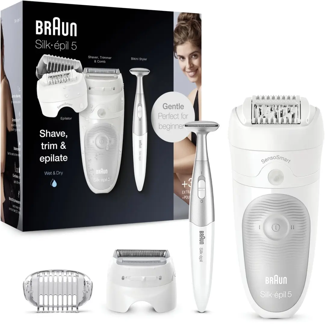 Braun Silk-épil 5 5805 pincetten - Zilver/Wit