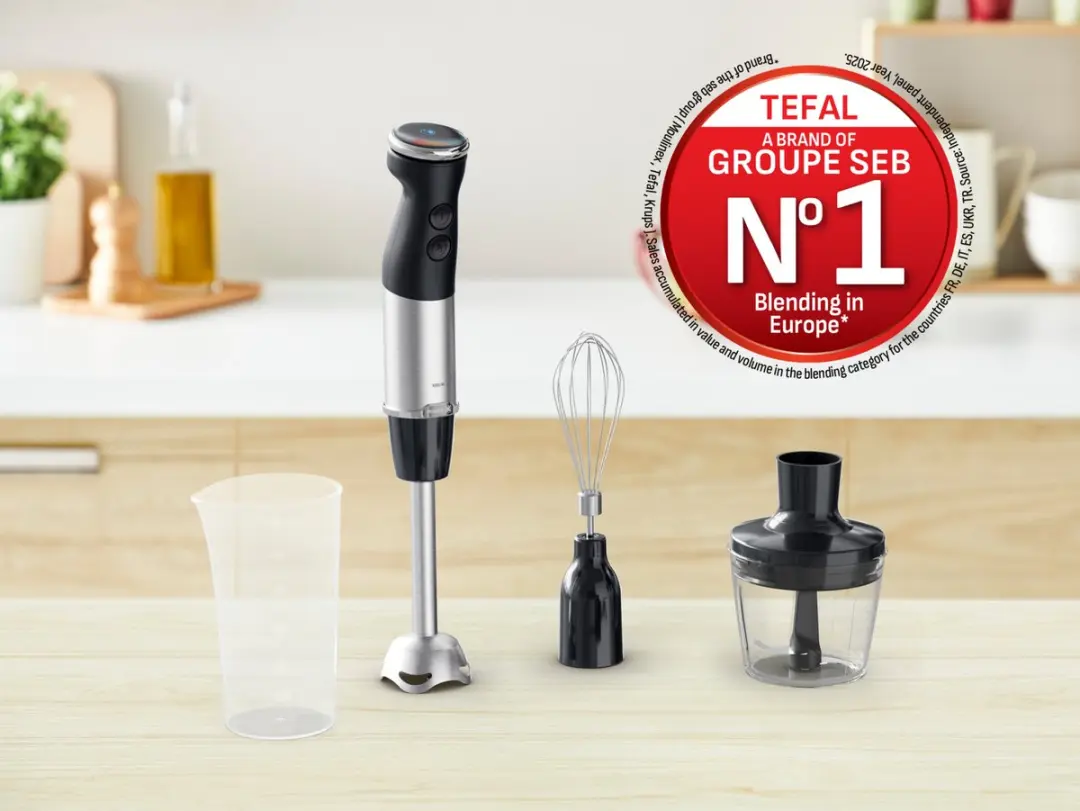 Tefal HB673830 Quickchef+ Staafmixer 1000W - Zwart