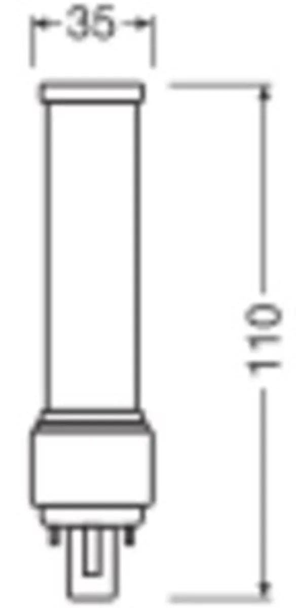 LEDVANCE DULUX-D LED 5W Mat Koel Wit - 2-Pin