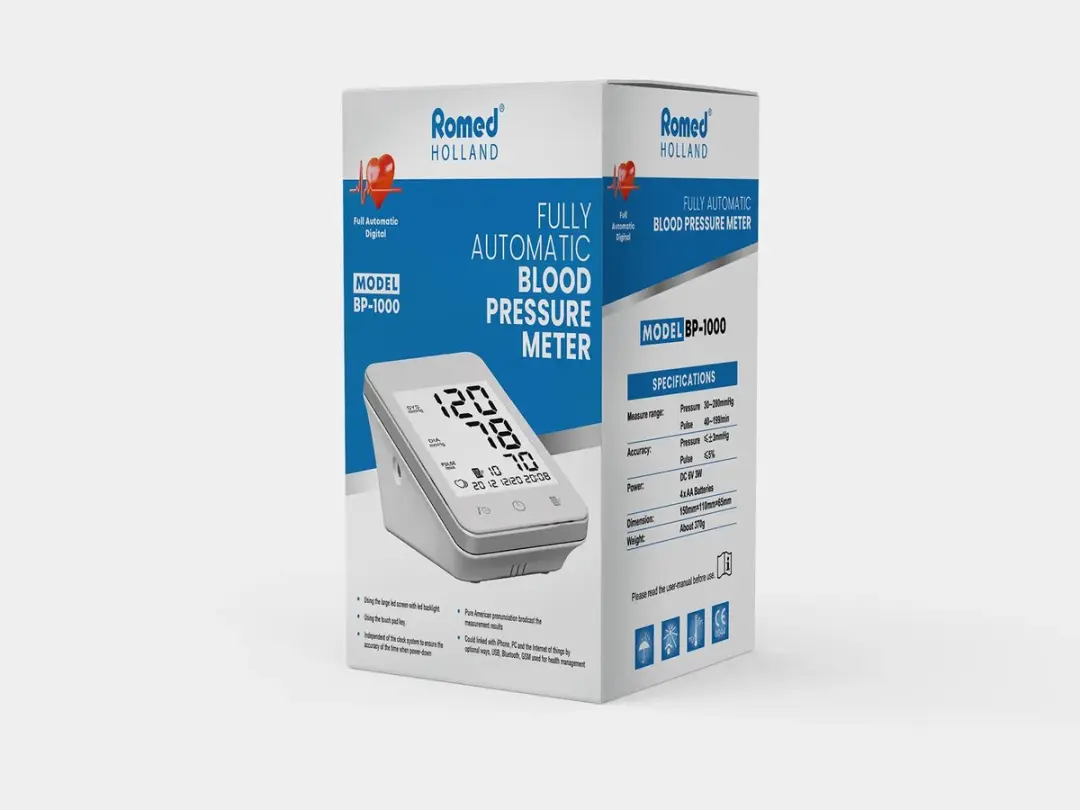 Romed BP-1000 Bloeddrukmeter - Volautomatisch - 99 Metingen