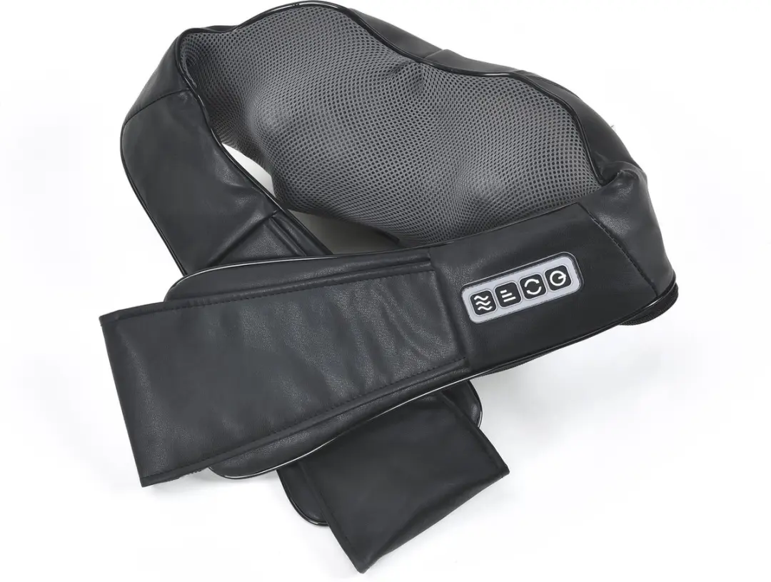 Orange Care Shiatsu Nekmassagekussen - 4 Koppen - Warmte - Zwart