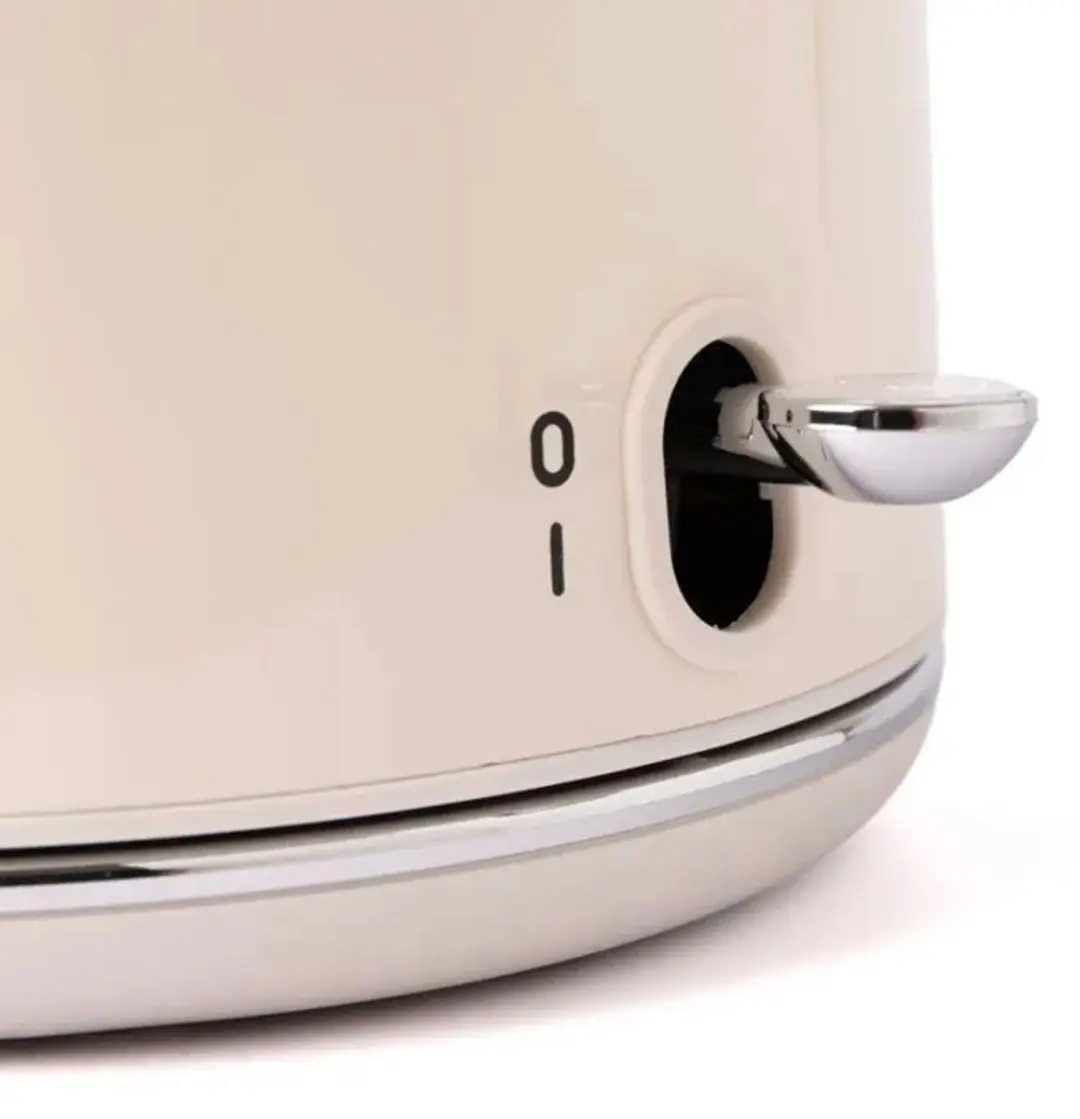 ECTEATOY TEKROA Elektrische Waterkoker 1,7L - 2000W - RVS - Beige