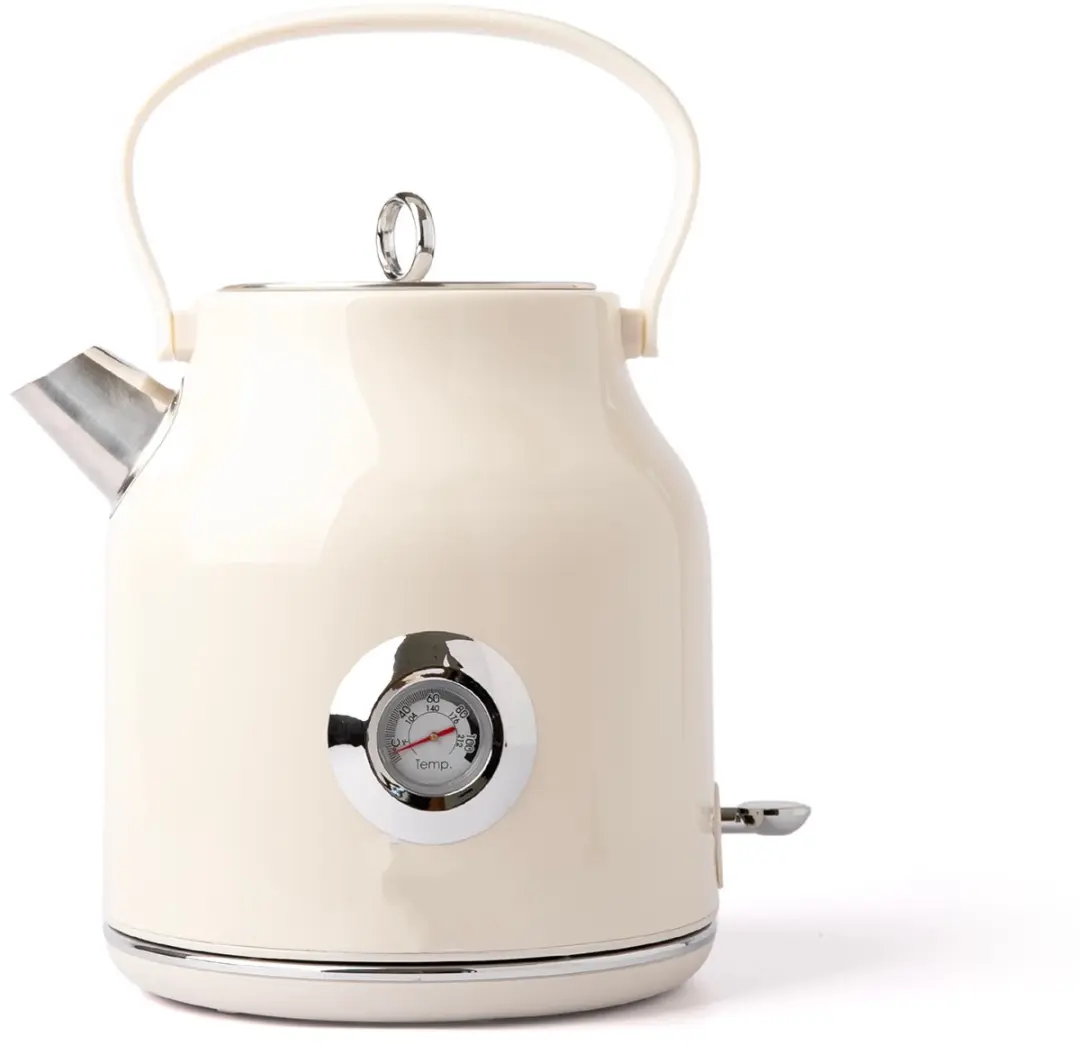 ECTEATOY TEKROA Elektrische Waterkoker 1,7L - 2000W - RVS - Beige