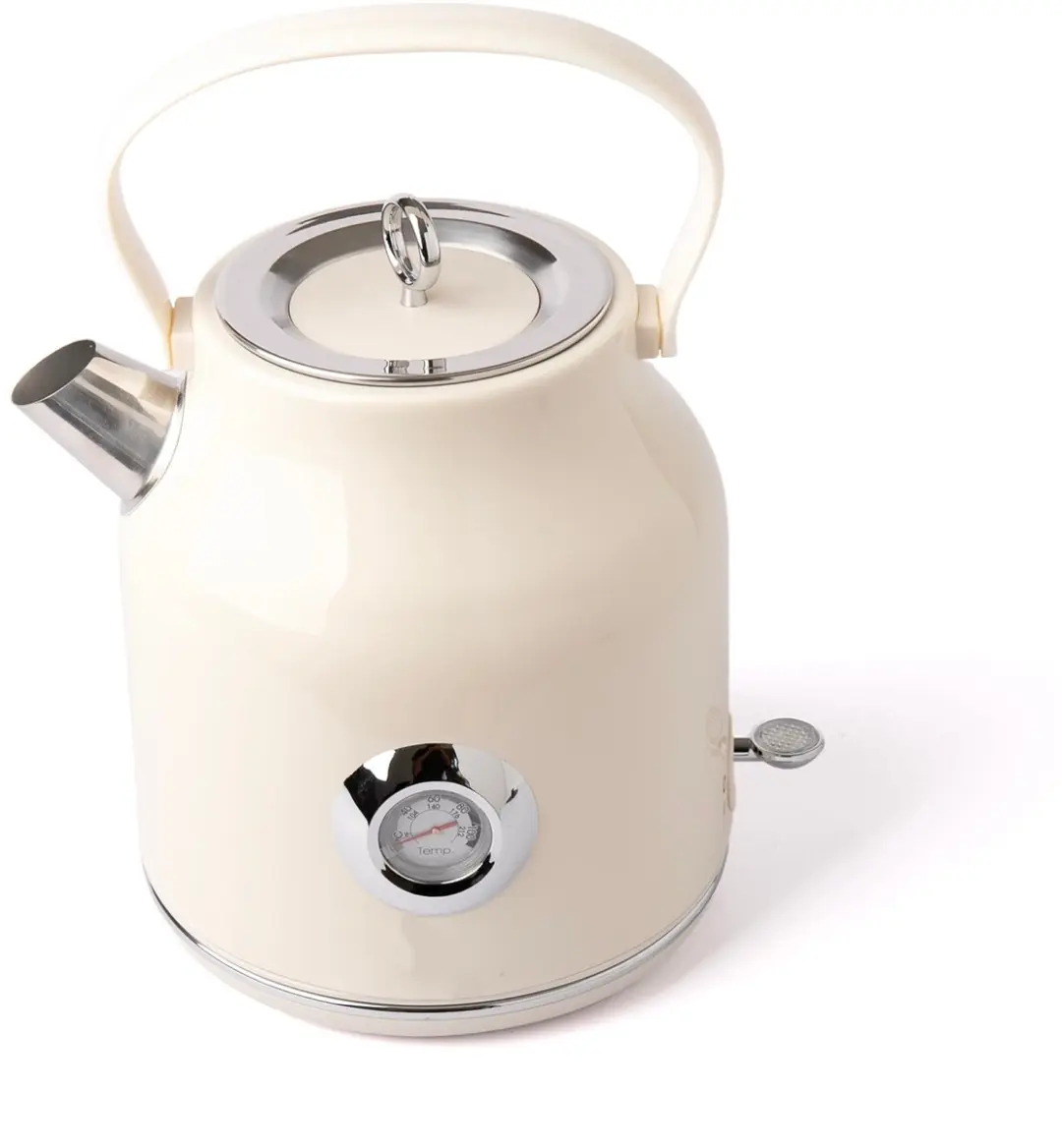 ECTEATOY TEKROA Elektrische Waterkoker 1,7L - 2000W - RVS - Beige