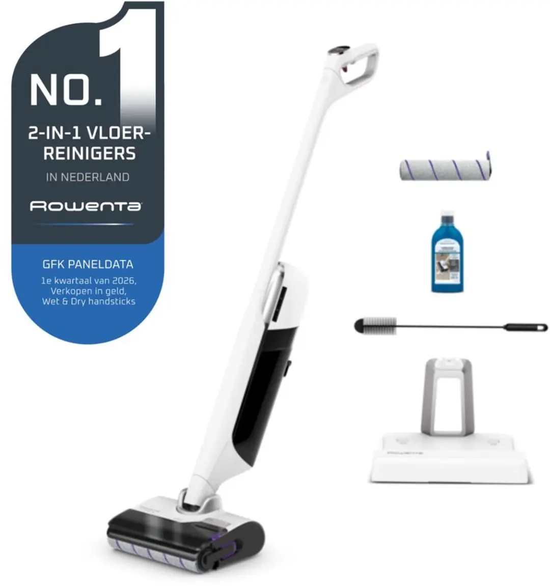 Rowenta X-Clean 12 GZ7267 Vloerreiniger 2-in-1 - 65 min - Zelfreinigend