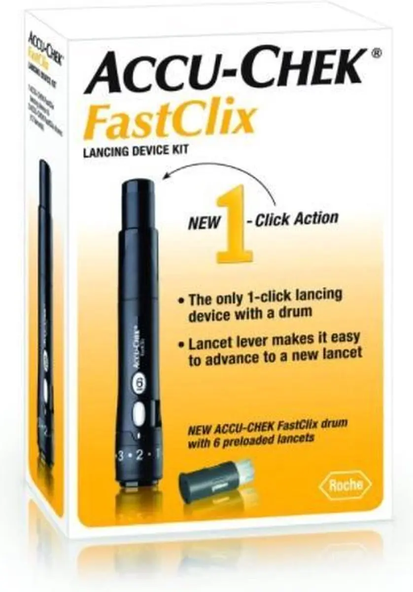 Roche Accu-Chek FastClix Prikpen - Zwart