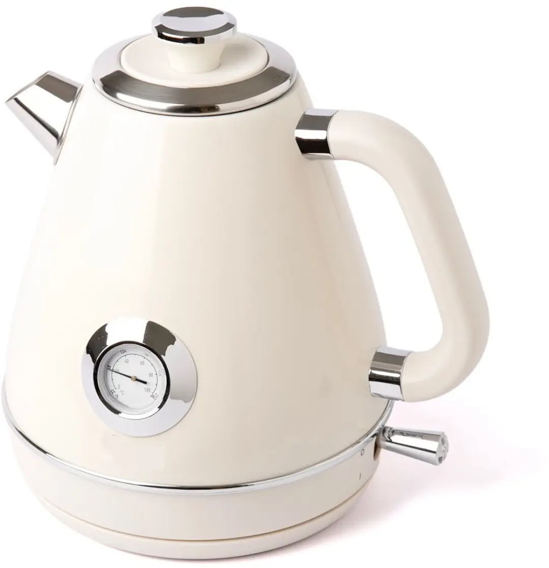 ECTEATOY Retro Roestvrijstalen Waterkoker 1500W 1,7L - Wit - afbeelding 6 van 6