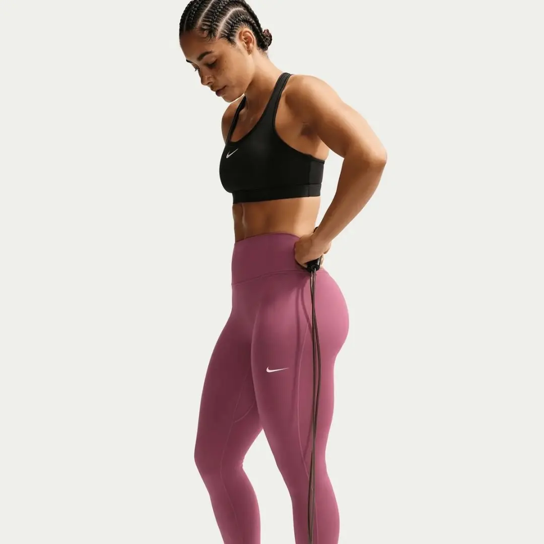 Nike One Seamless Front Trainingsbroek HJ9195-654 - Rood