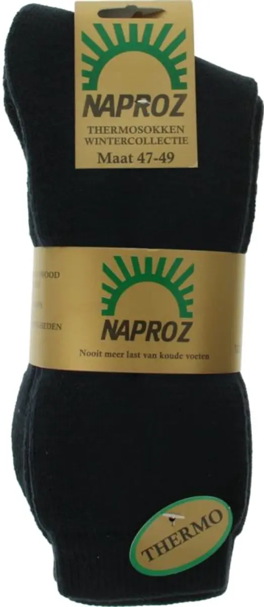 Naproz Thermo sokken blauw maat 47-49 3 Paar