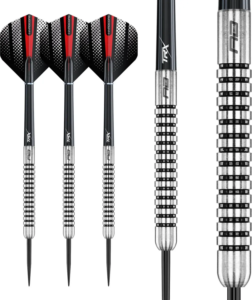 Red Dragon Fury 1 80% Dartpijlen - 3 Stuks - ZilverZwart