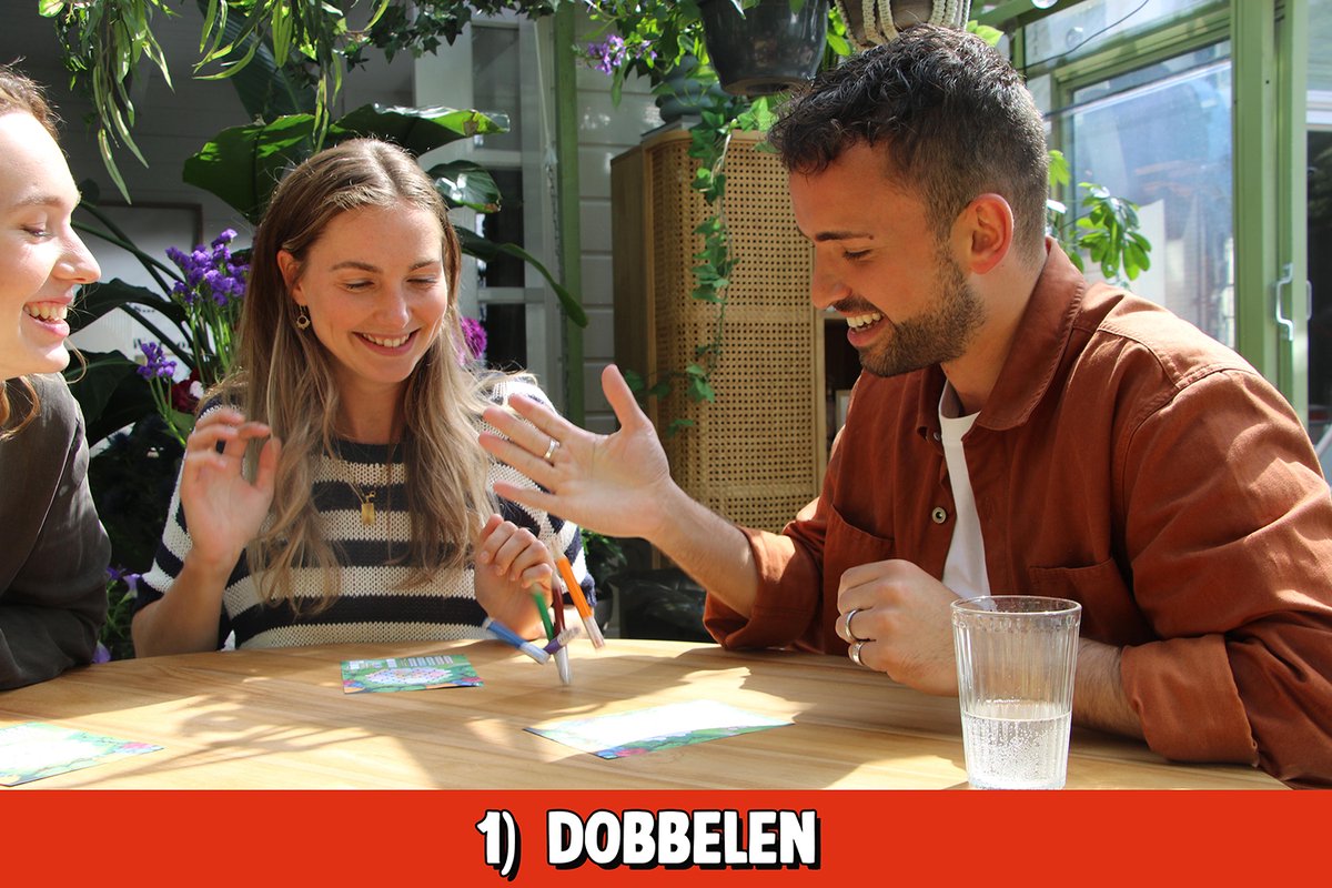 999 Games - Pick a Pen Tuinen Dobbelspel Met Extra Scoreblokken - Dobbelen met potloden - Extra Scorevellen van 3 verschillende niveaus - Gezelschapsspel - Familiespel - Klein cadeautje - bevat spelregels in NL en EN