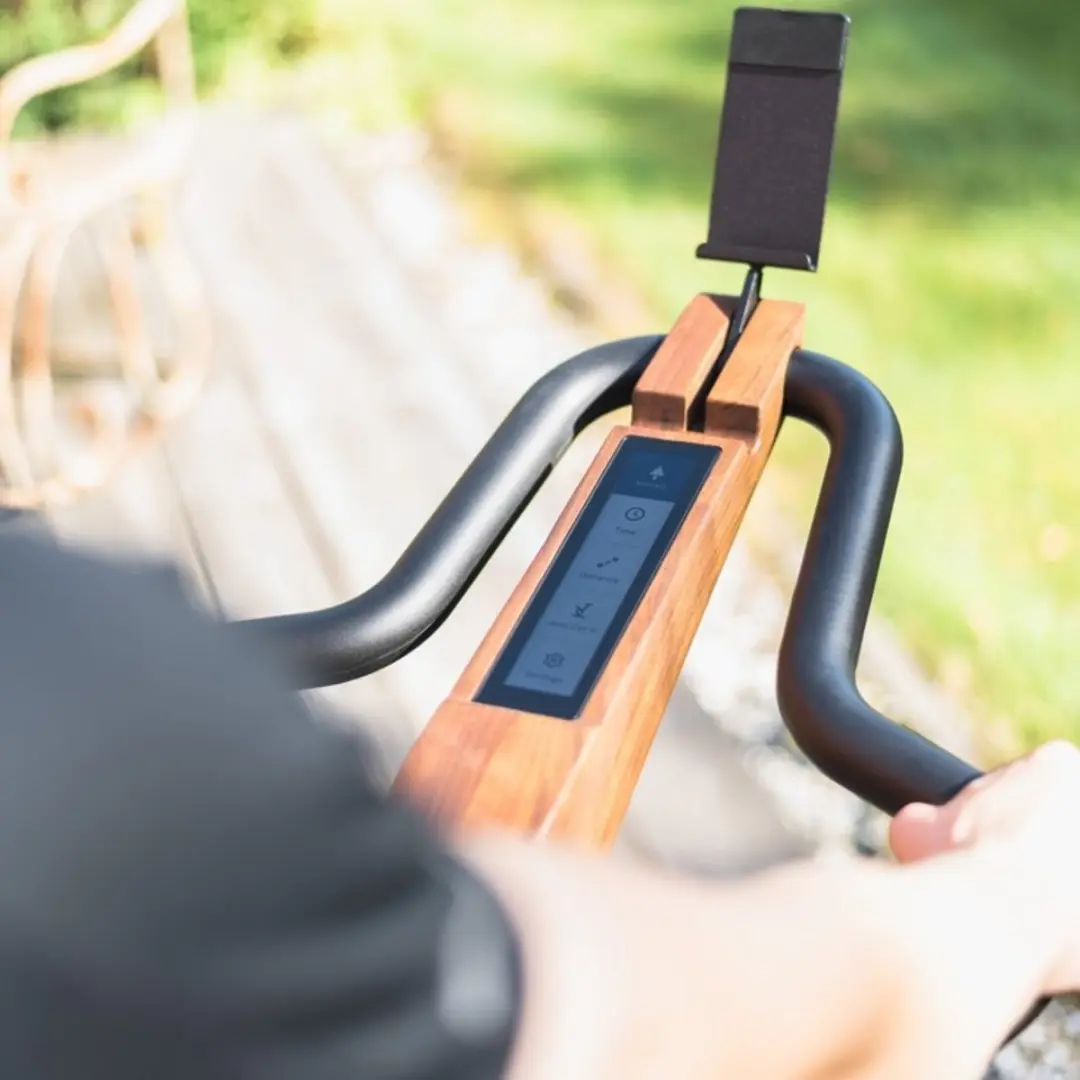 Nohrd Bike V2 Walnoot Indoor Bike - Touchscreen - afbeelding 6 van 6