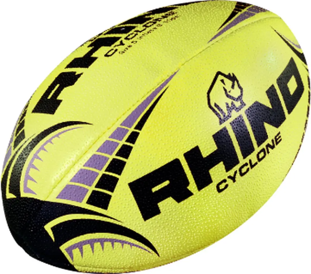 Rhino Cycloon Rugbybal Maat 4 - Fluogeel
