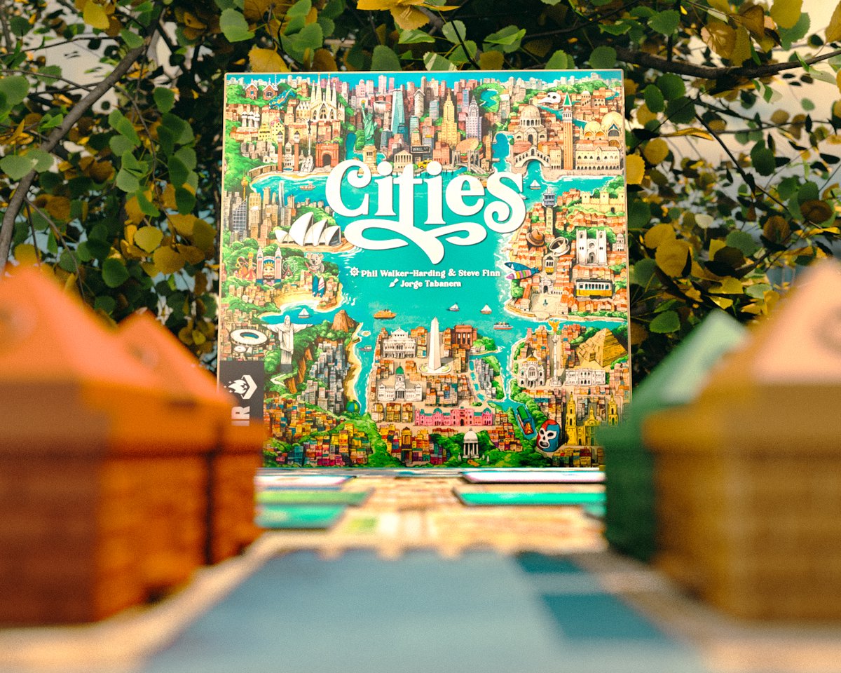 999 Games - Cities - Bordspel - Strategische uitdagingen in bekende steden - Familiespel - Gezelschapsspel