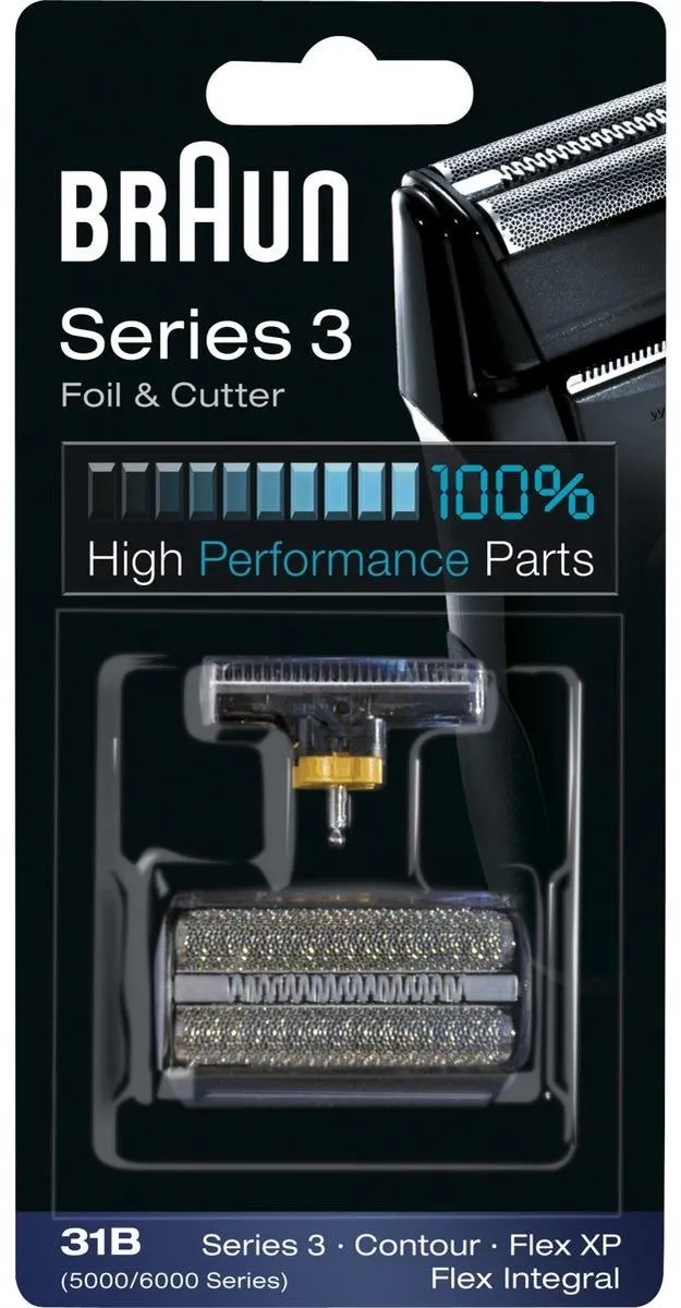 Braun Series 3 31B5000/6000 Scheerkop - Zwart - afbeelding 3 van 6
