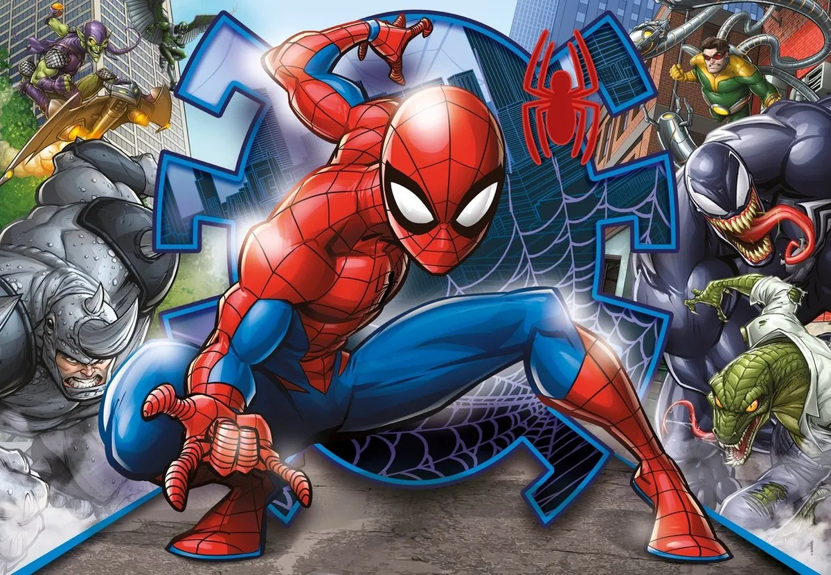Clementoni Spider-Man Puzzel 104 Stuks - Multicolor