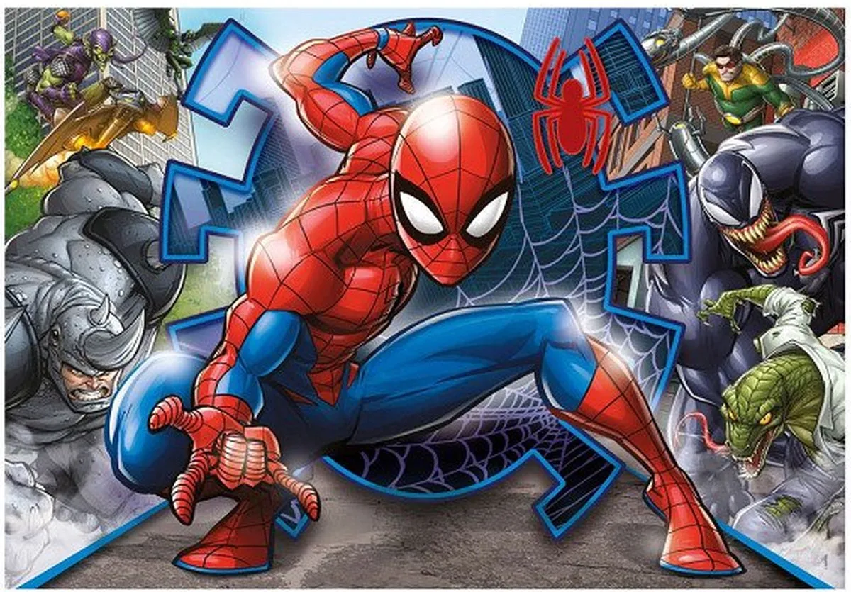 Clementoni Spider-Man Puzzel 104 Stuks - Multicolor