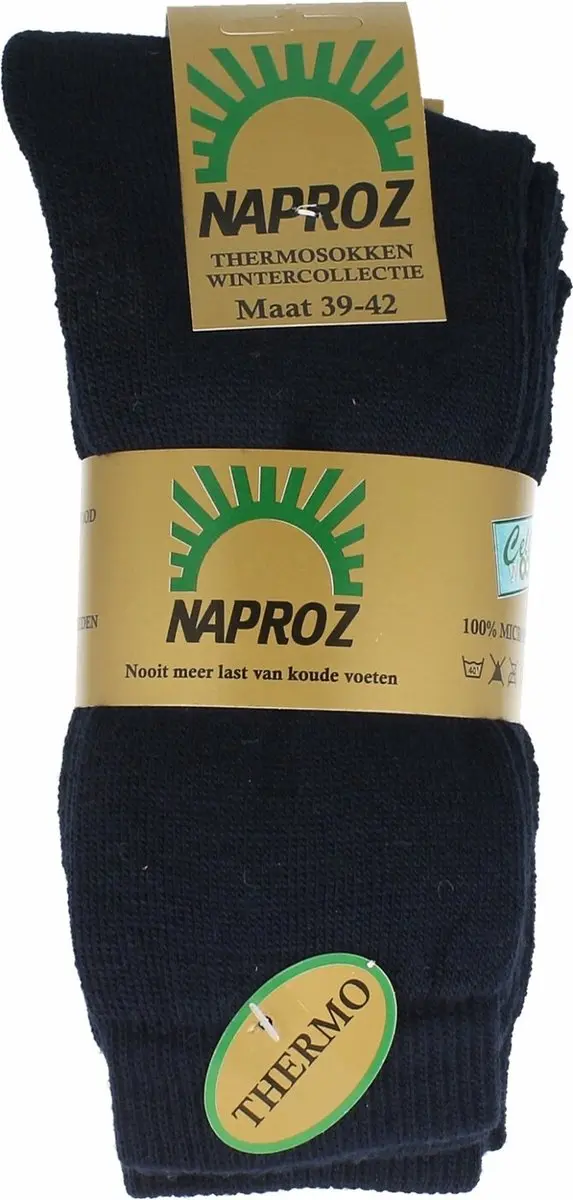 Naproz thermo sok blauw 39-42